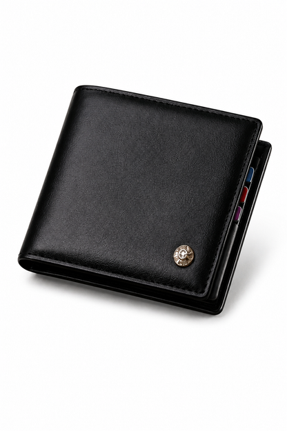Carteira Masculina Laorentou Signature – Couro Legítimo Premium