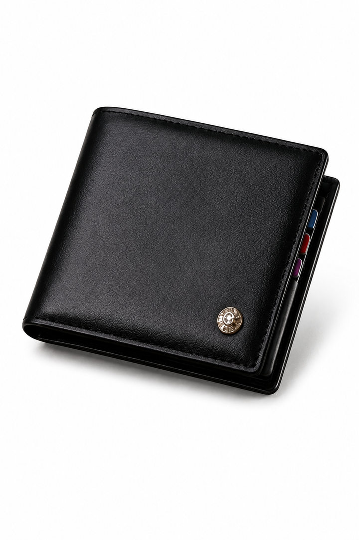 Carteira Masculina Laorentou Signature – Couro Legítimo Premium
