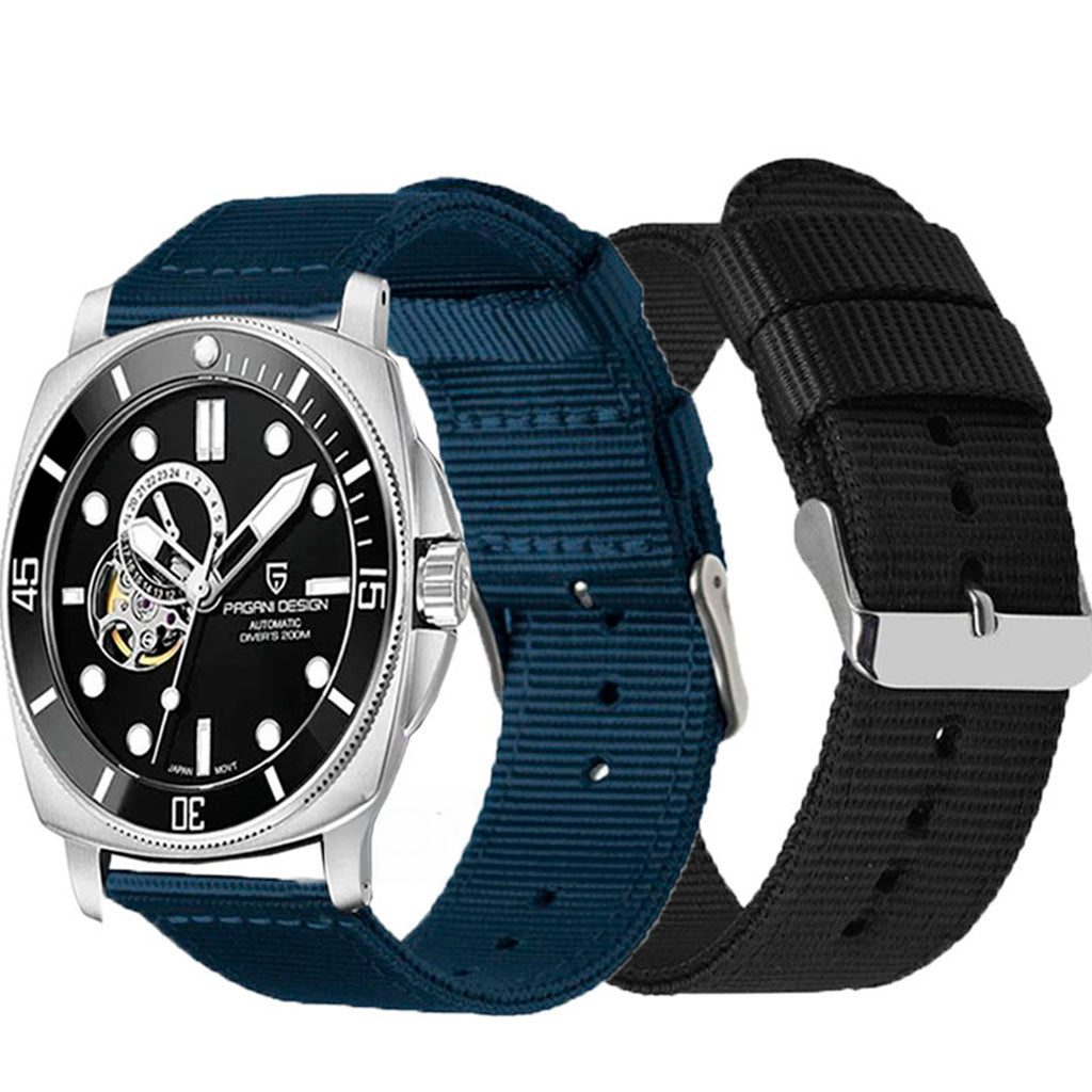 Pulseira de nylon compatível com o relógio Pagani Design Atlantis