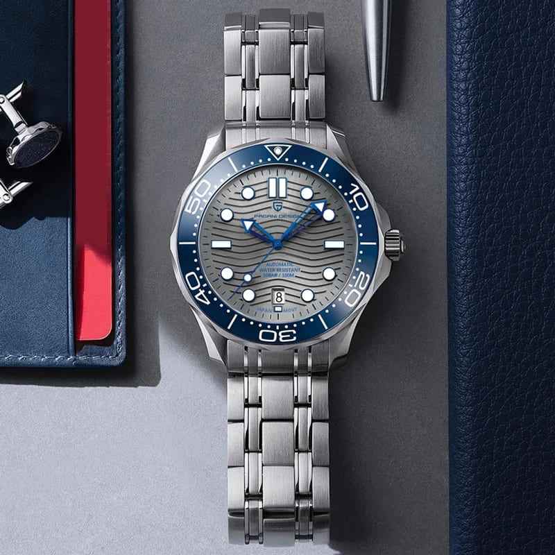 Pagani Design Veracius Blue Stainless Steel Bracelet product photo