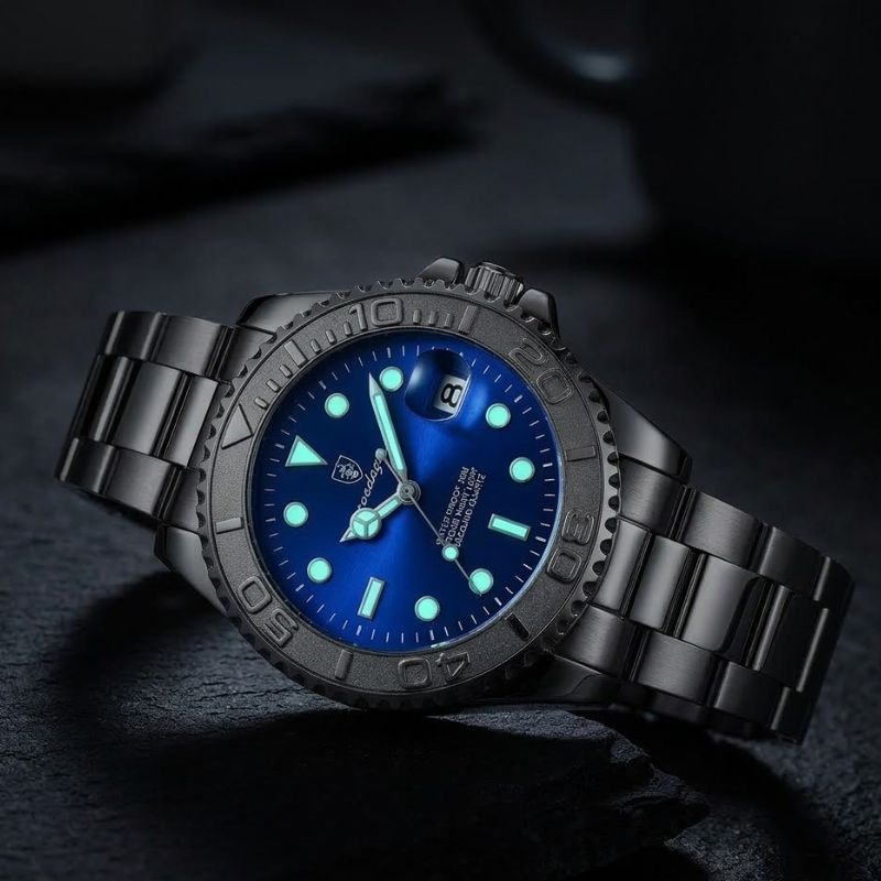 Poedagar Submariner Silver Blue