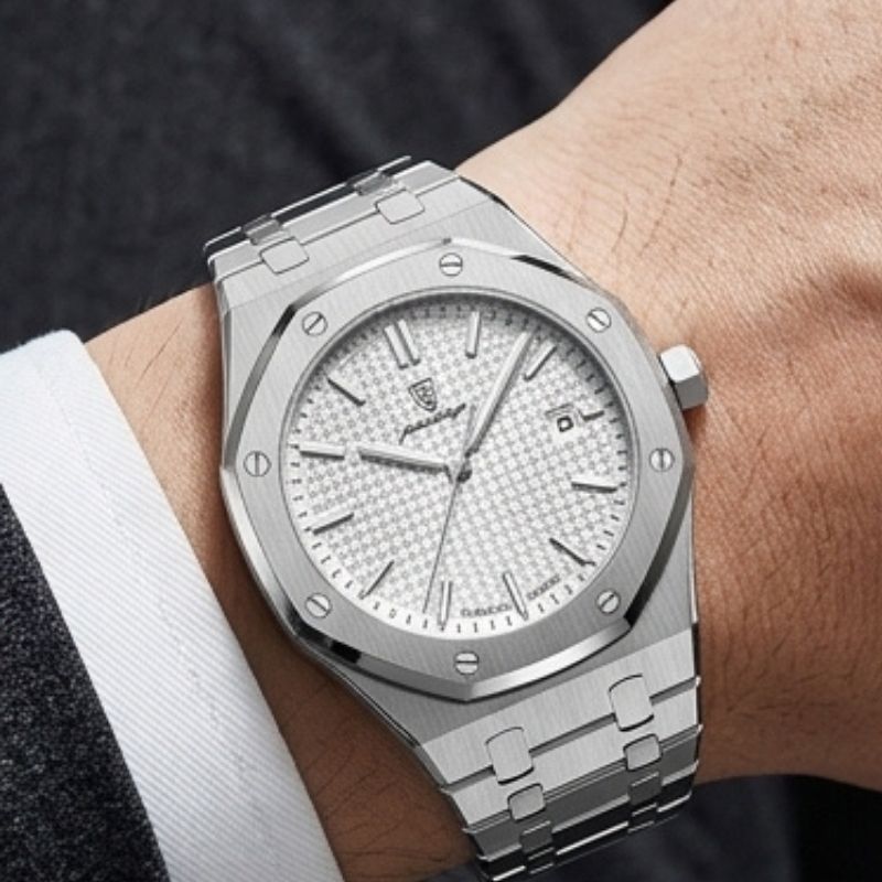 Poedagar Deluxe Octagon Silver White
