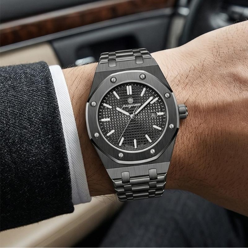 Poedagar Deluxe Octagon All Black Watch