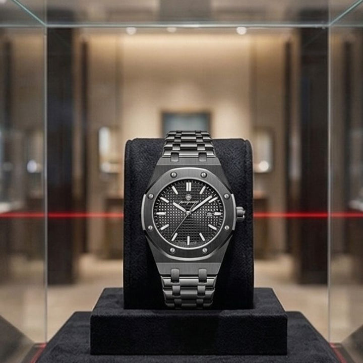 Poedagar Deluxe Octagon All Black Watch