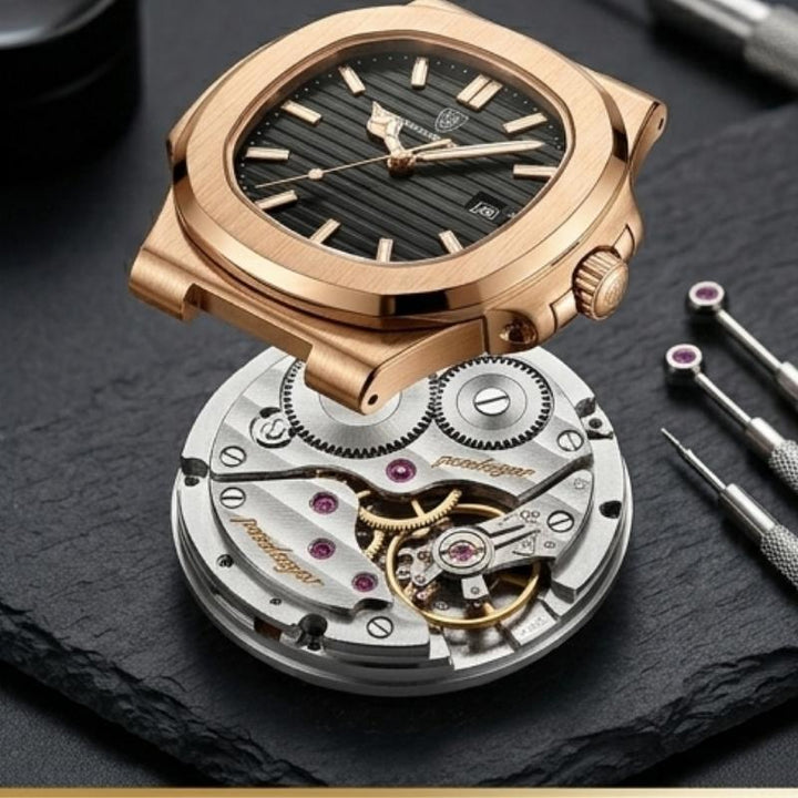 Poedagar Nautilus Rose Black Watch