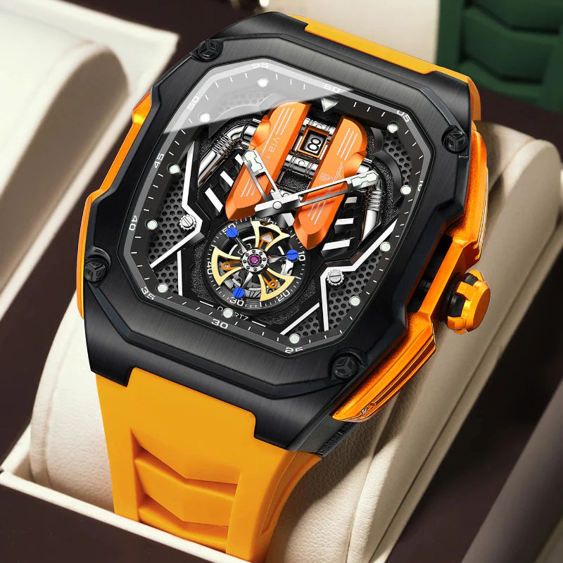 Poedagar Velocity Orange Watch