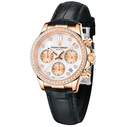 Women's Watch Pagani Design Daisy Gold Black product photo