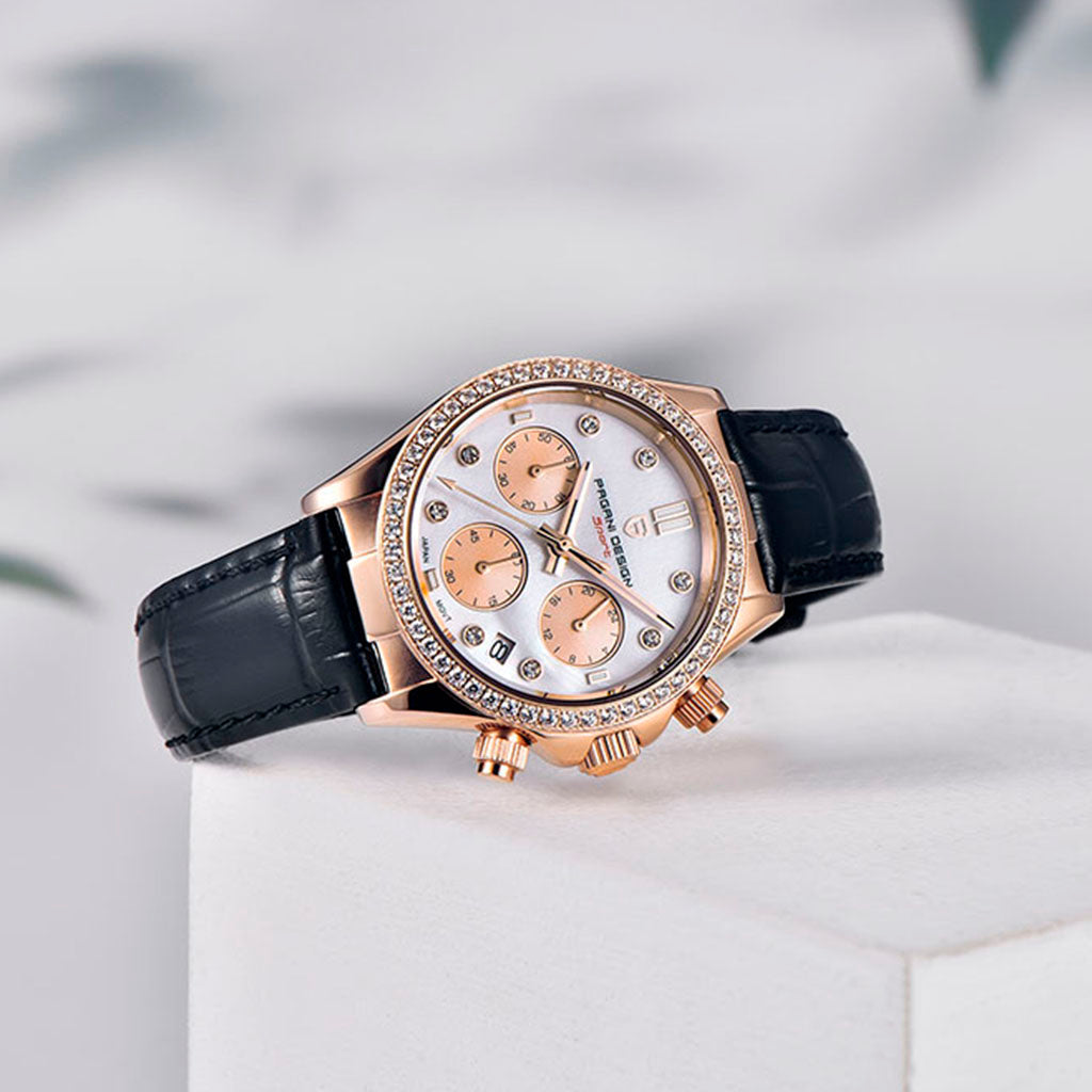 Women's Watch Pagani Design Daisy Gold Black product photo
