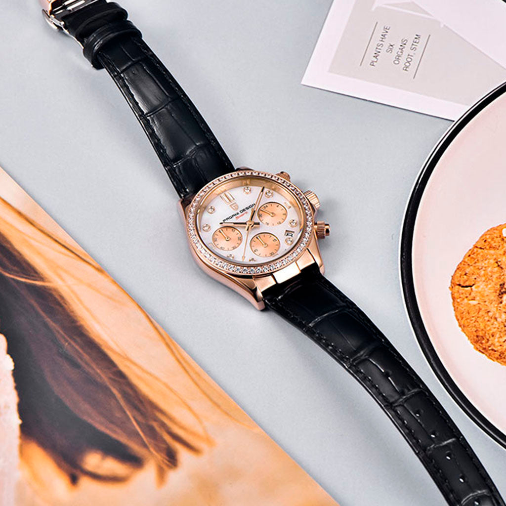 Women's Watch Pagani Design Daisy Gold Black product photo