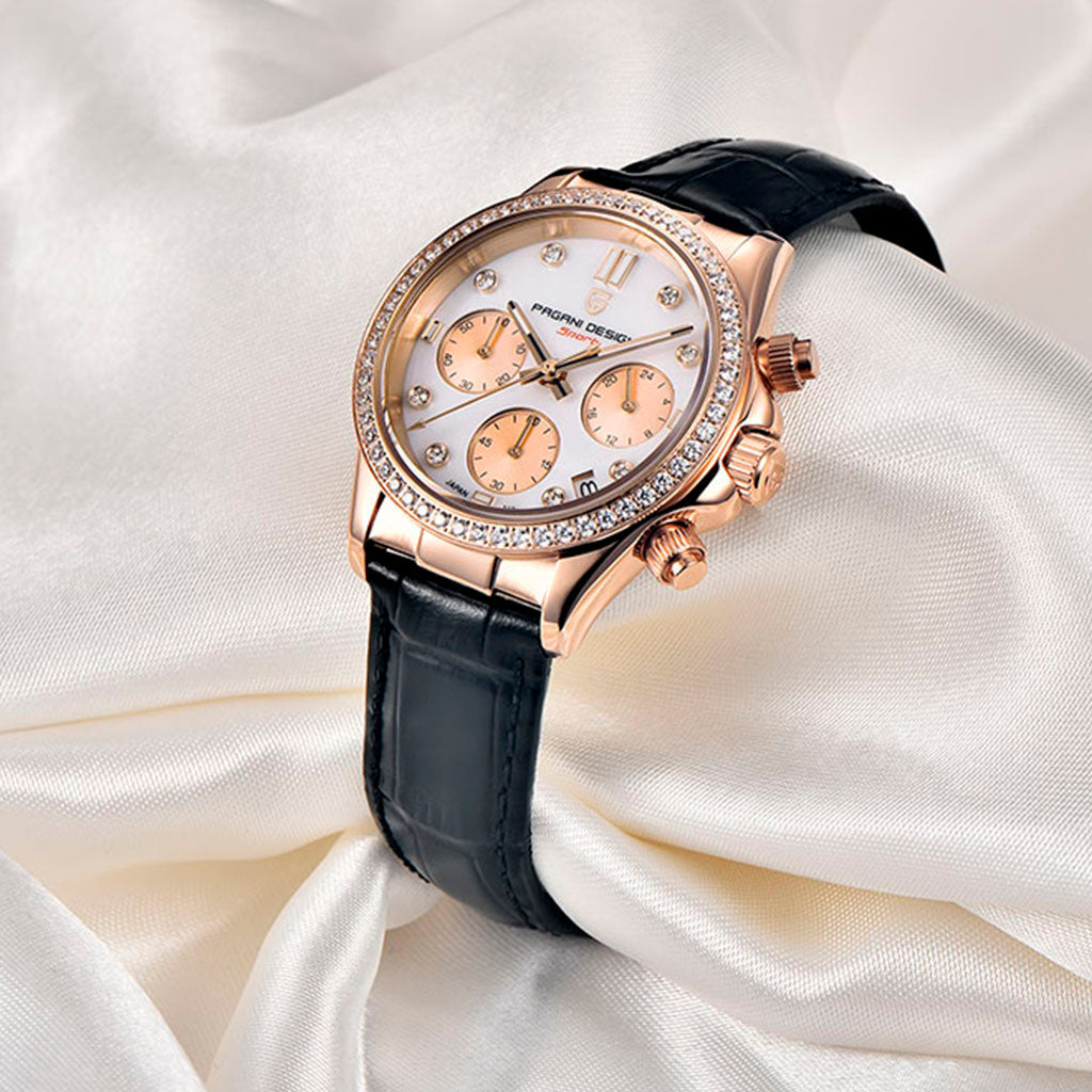 Women's Watch Pagani Design Daisy Gold Black product photo