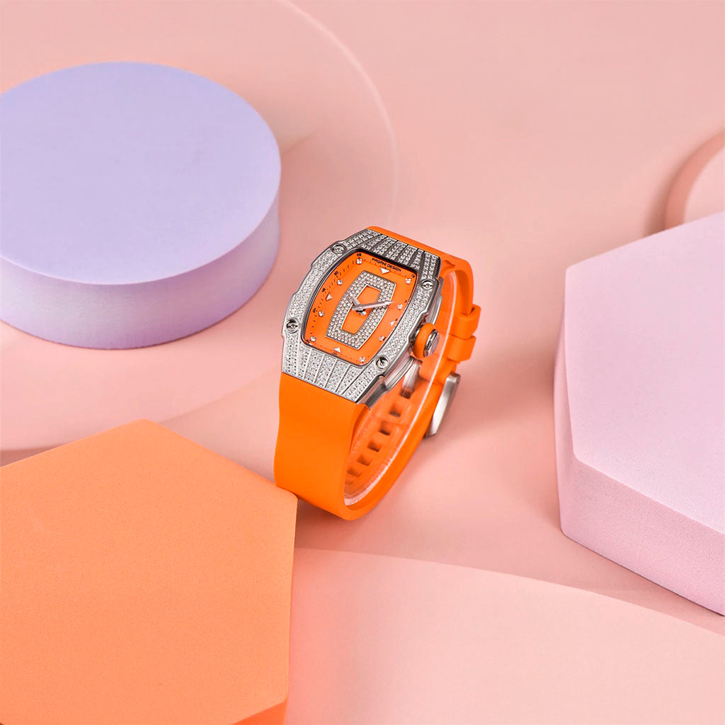 Women's Watch Pagani Design Marigold Orange Silver