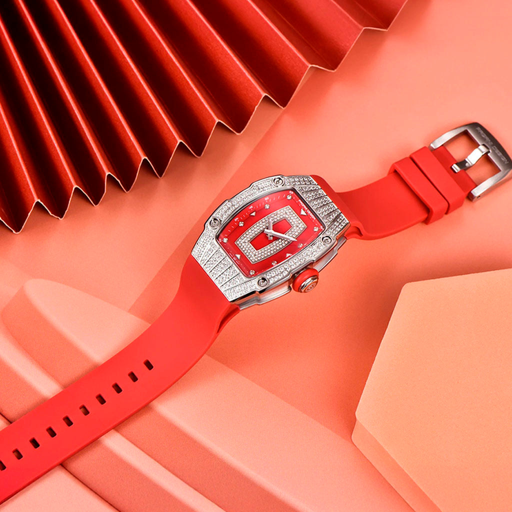 Women's Watch Pagani Design Marigold Red Silver product photo