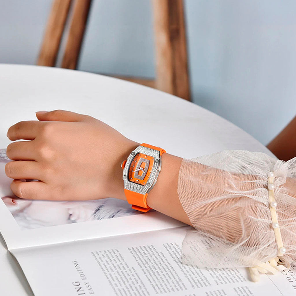 Women's Watch Pagani Design Marigold Orange Silver product photo