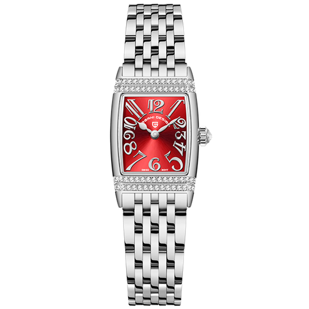 Women's Watch Pagani Design Sunflower Silver Red product photo