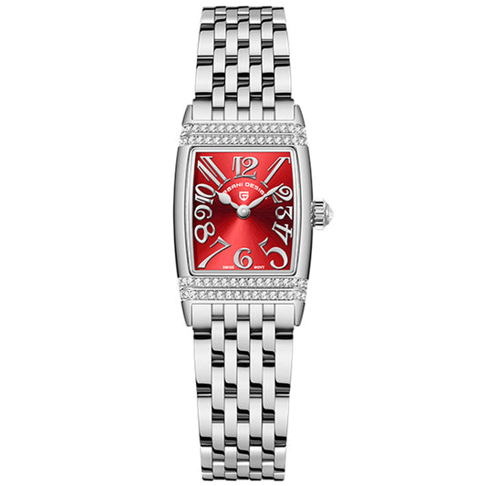 Women's Watch Pagani Design Sunflower Silver Red product photo