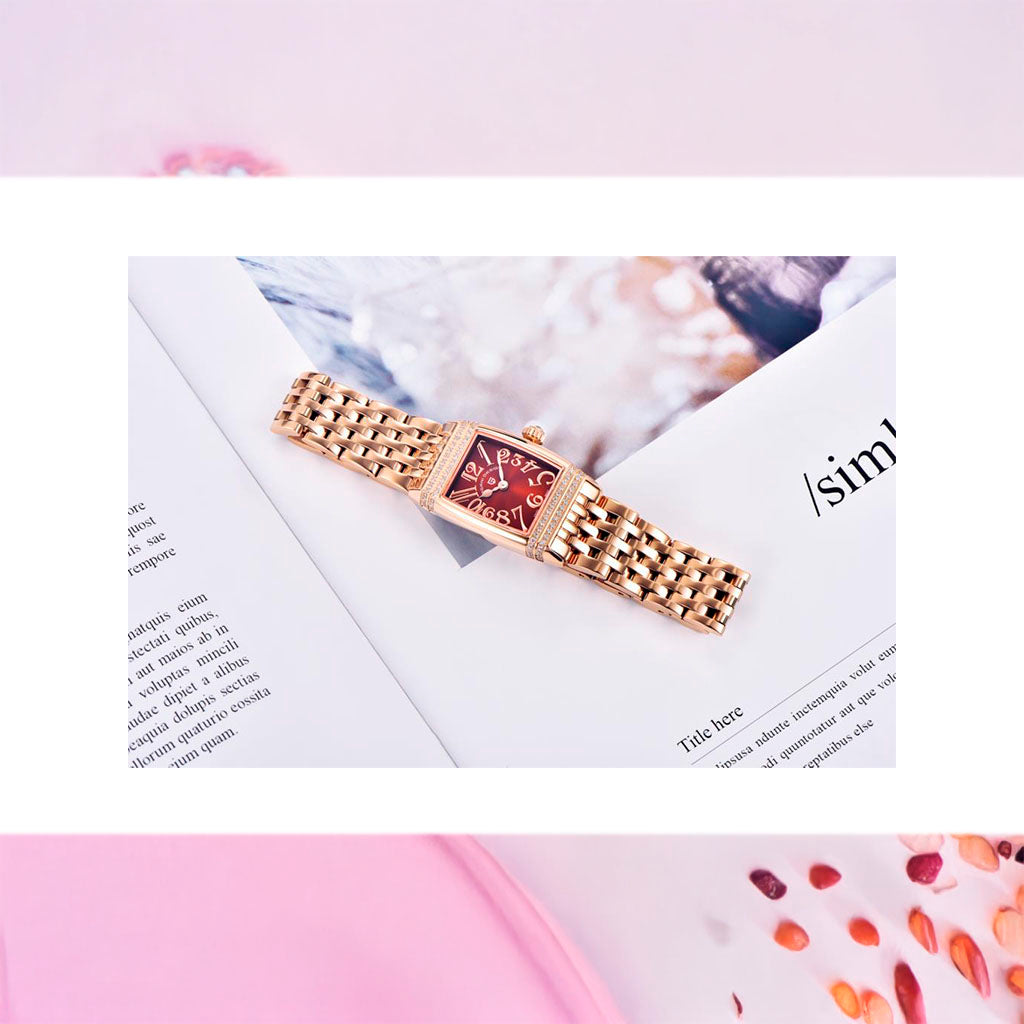 Women's Watch Pagani Design Sunflower Gold Red product photo