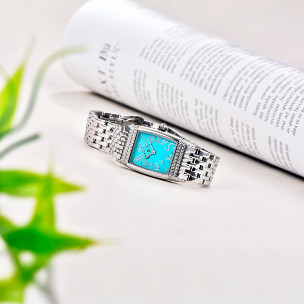 Women's Watch Pagani Design Sunflower Silver Blue product photo