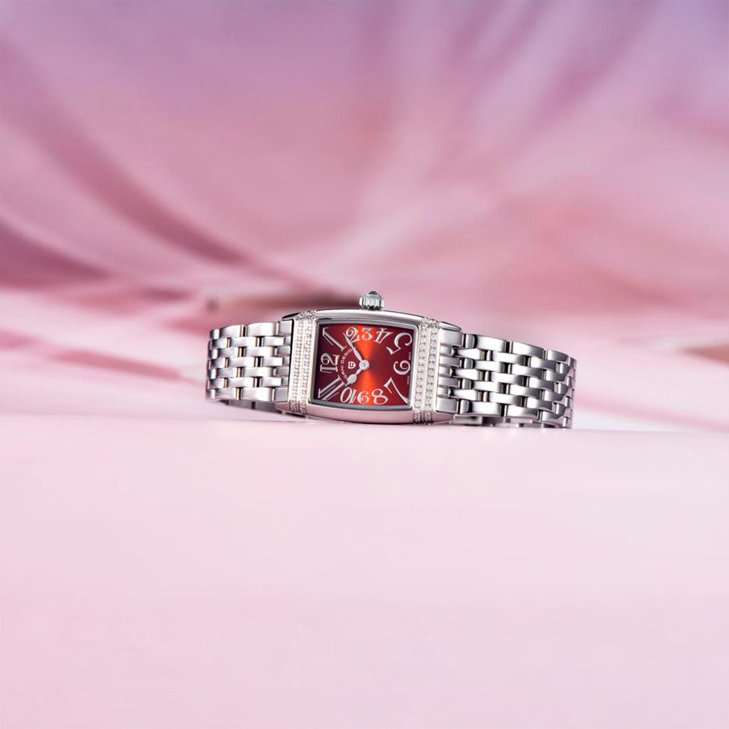 Women's Watch Pagani Design Sunflower Silver Red product photo
