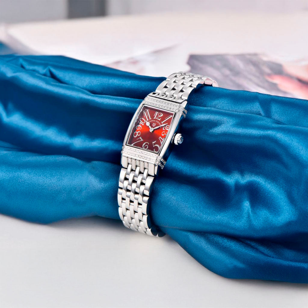 Women's Watch Pagani Design Sunflower Silver Red product photo