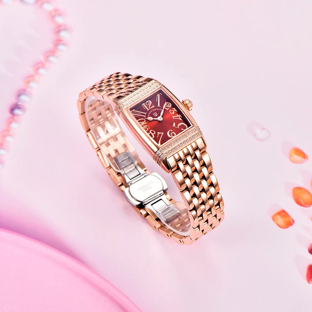Women's Watch Pagani Design Sunflower Gold Red product photo