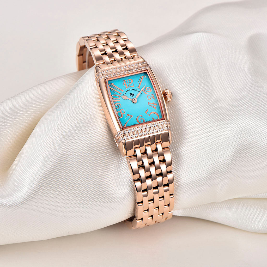 Women's Watch Pagani Design Sunflower Gold Blue