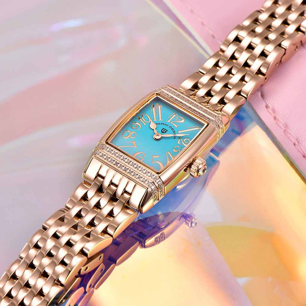 Women's Watch Pagani Design Sunflower Gold Blue