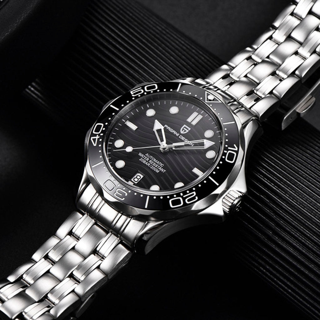 Pagani Design Veracius Black Stainless Steel Bracelet