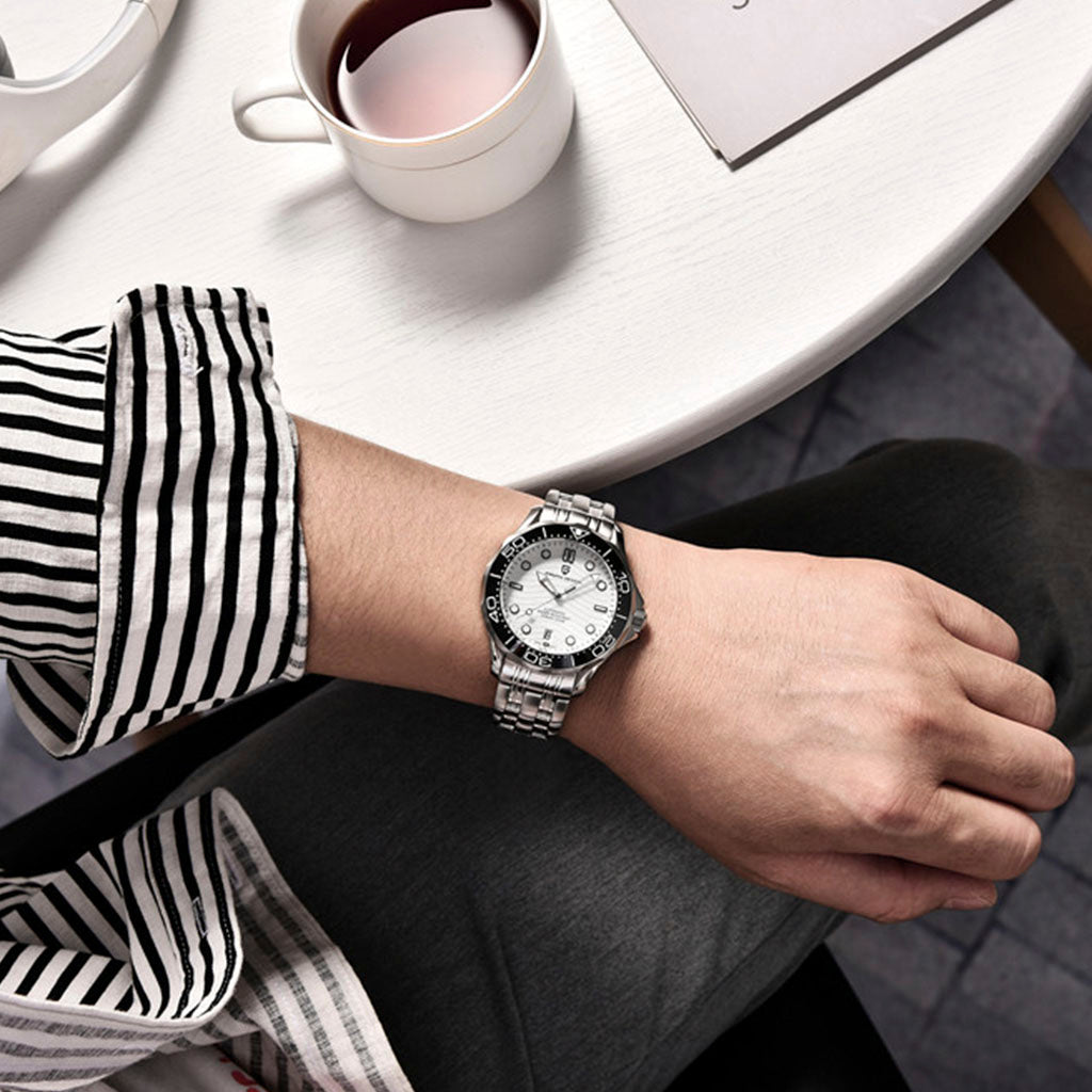 Pagani Design Veracius White Stainless Steel Bracelet product photo