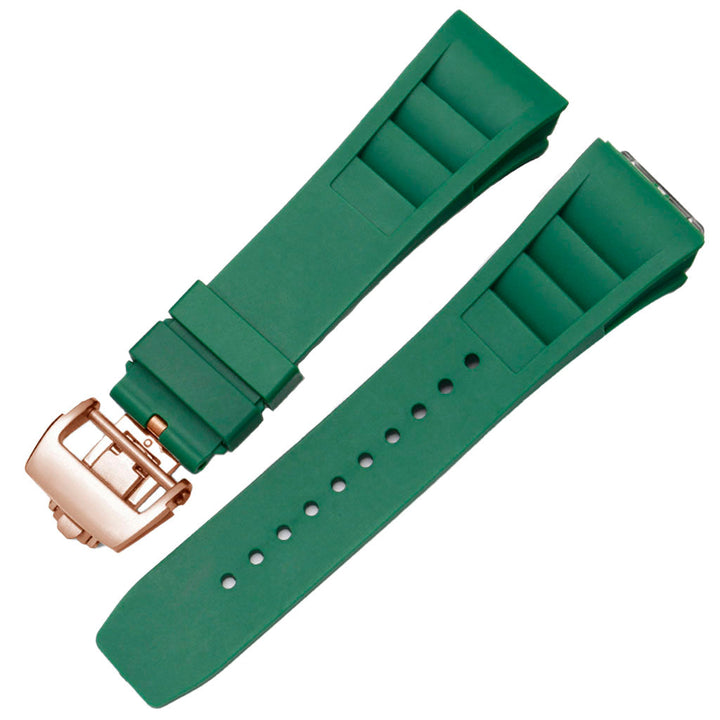 Green Rubber Strap Compatible with Pagani Design Birmingham
