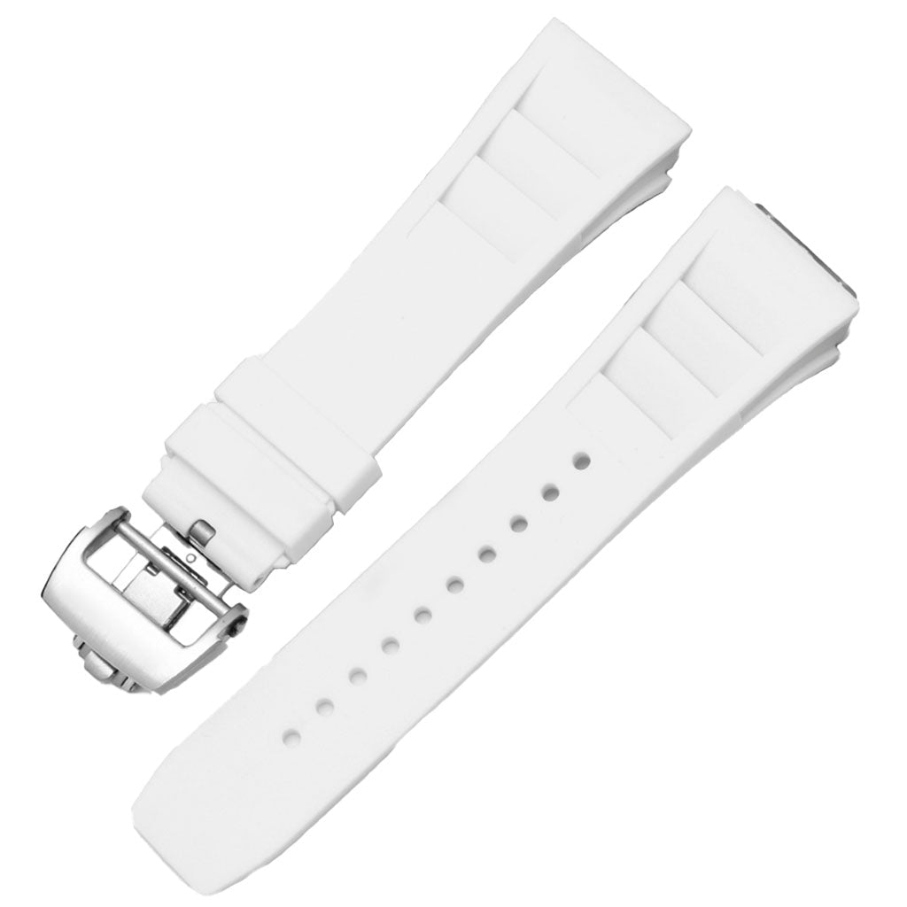White Rubber Strap Compatible with Pagani Design Birmingham product photo