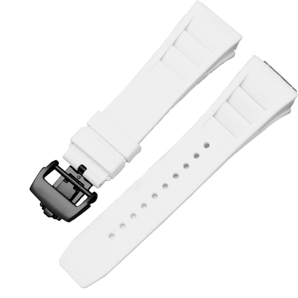 White Rubber Strap Compatible with Pagani Design Birmingham