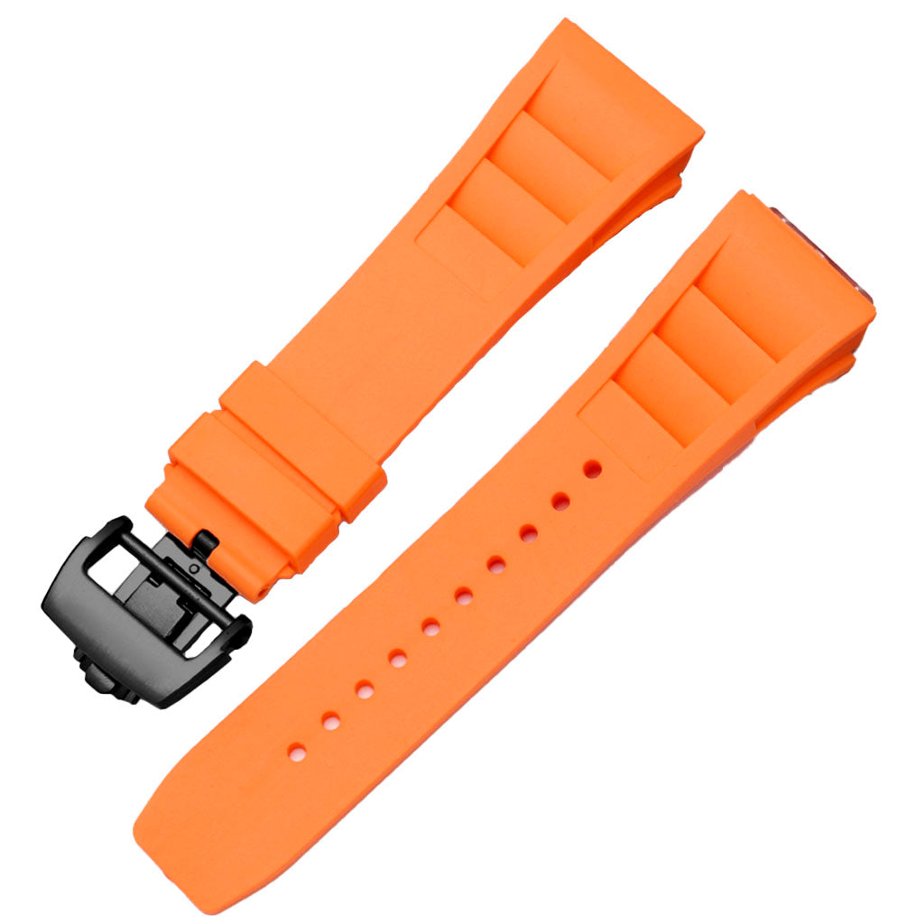 Pulseira de borracha laranja compatível com Pagani Design Birmingham