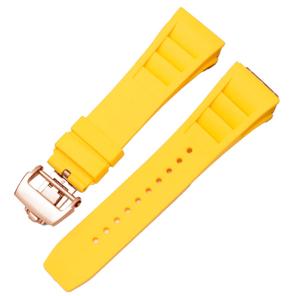 Yellow Rubber Strap Compatible with Pagani Design Birmingham