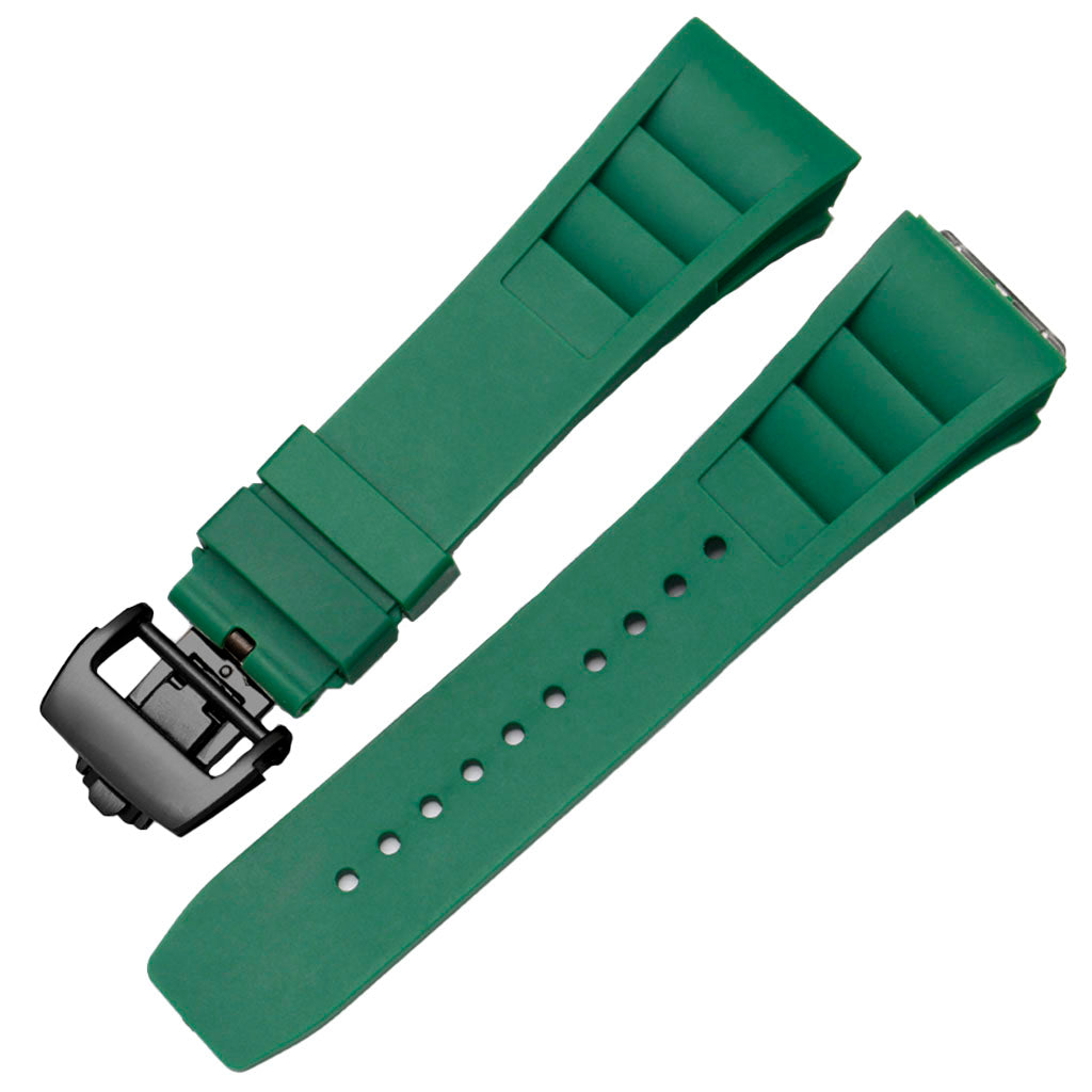 Pulseira de borracha verde compatível com Pagani Design Birmingham