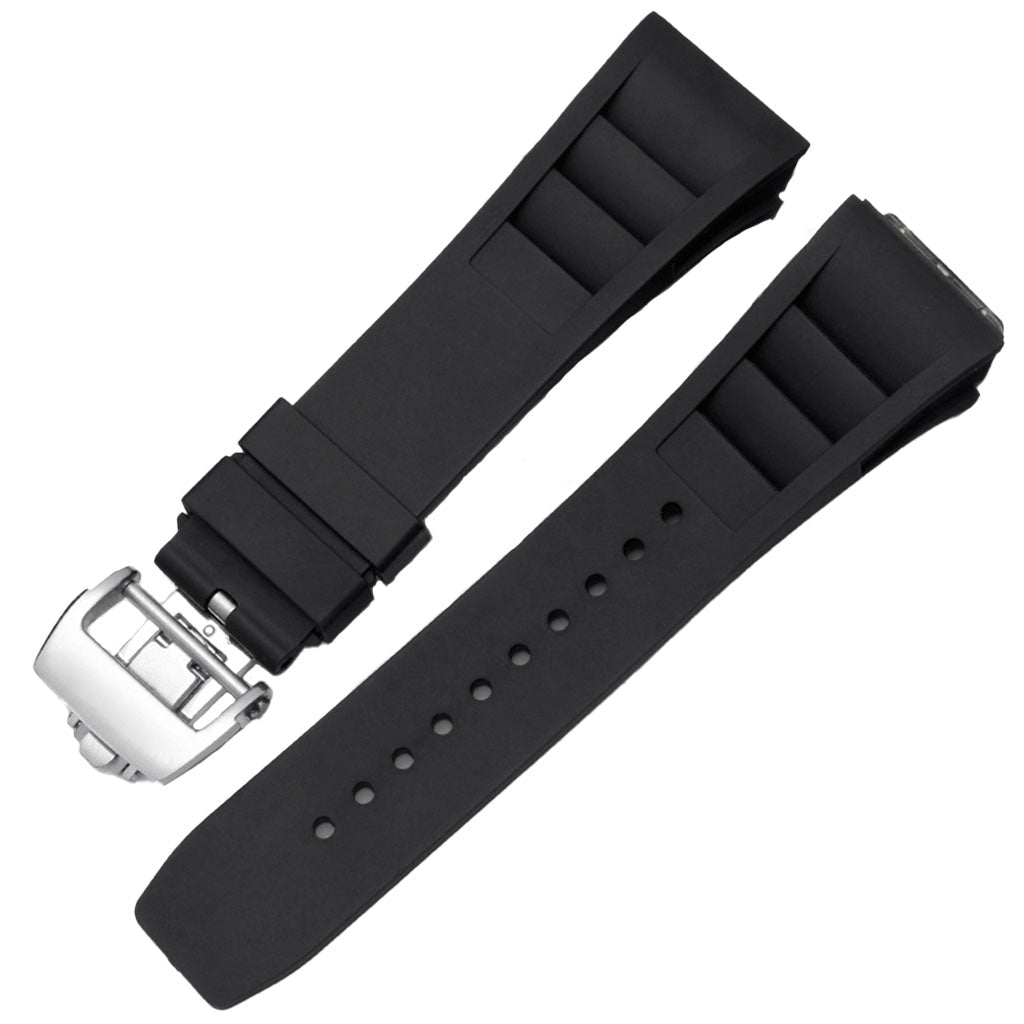 Black Rubber Strap Compatible with Pagani Design Birmingham product photo